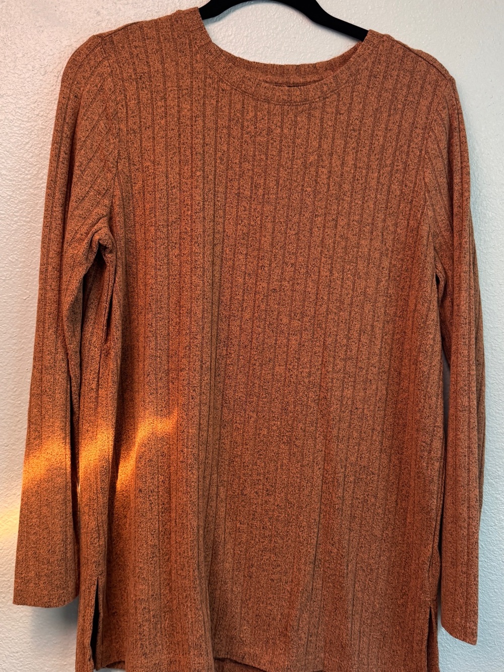 Madewell Ribbed Crewneck Sweater in Golden brown